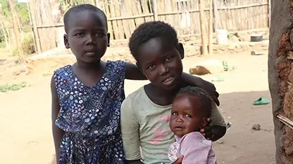 Sponsored children who have been orphaned, 3 kids